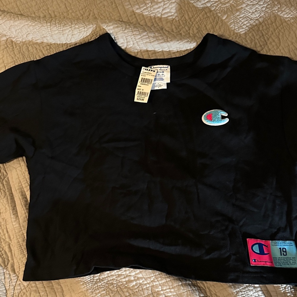 Champion Juniors crop Tee with Logo